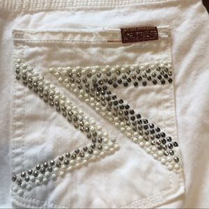 7FAM Seven 7 For All Mankind 29 Flynt White Jeans